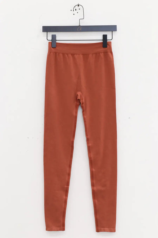 BASERANGE leggings SEOLLE rust red